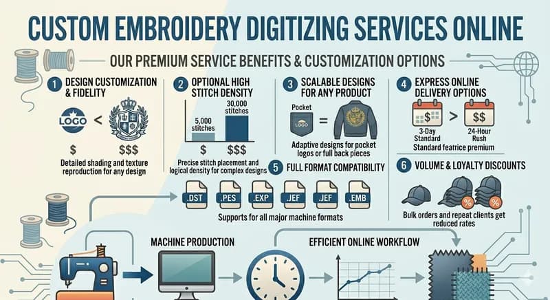 Custom Embroidery Digitizing Services