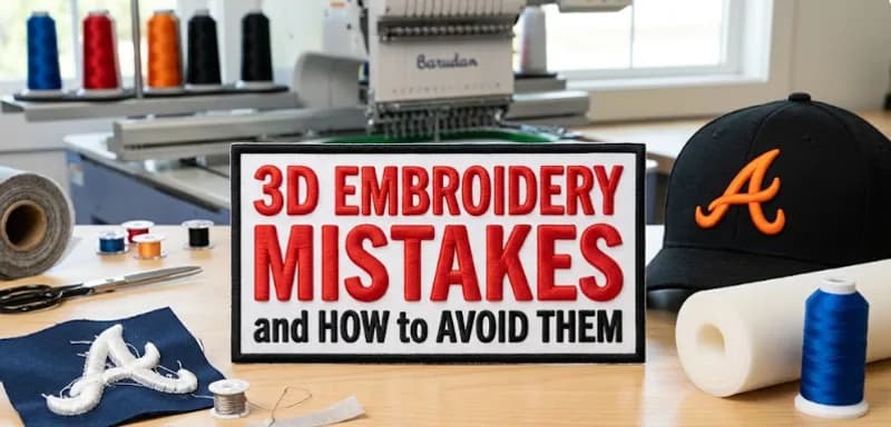 3D Embroidery Mistakes and How to Avoid Them