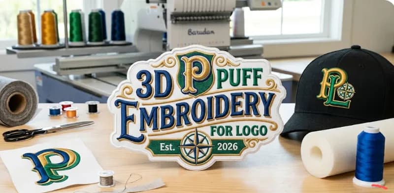 3D Puff Embroidery for Logo