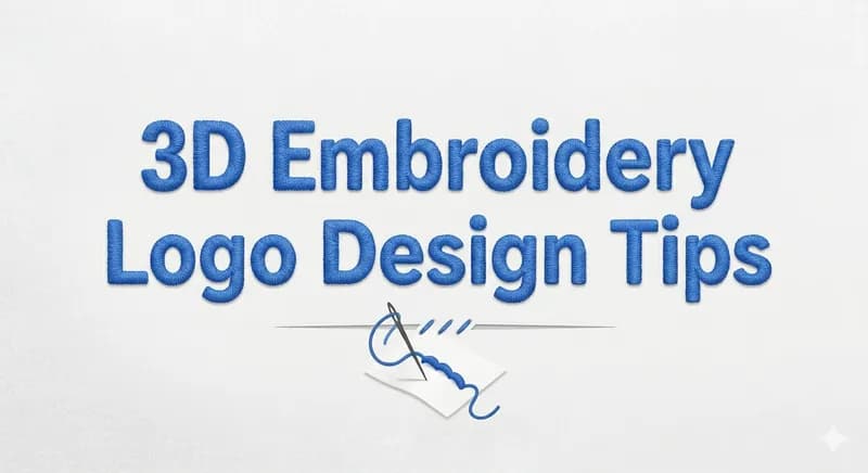3D Embroidery Logo Design 