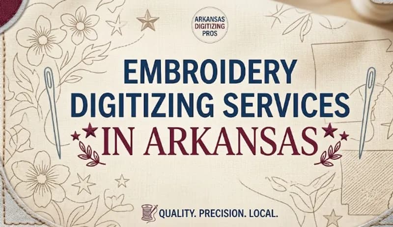 Embroidery digitizing services in Arkansas 
