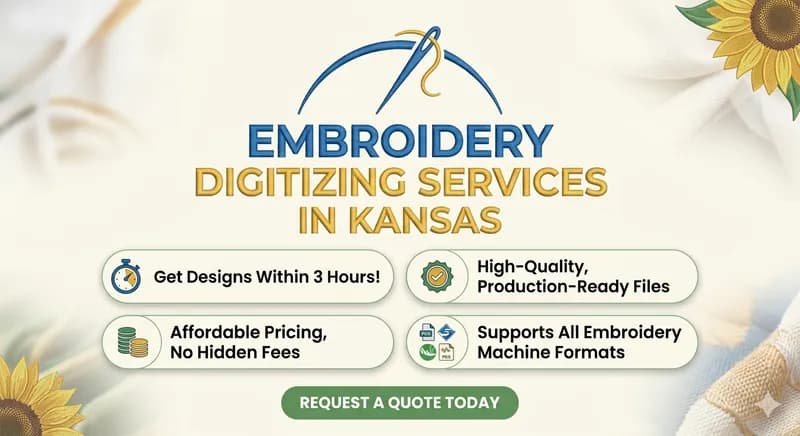 Embroidery Digitizing Services in Kansas
