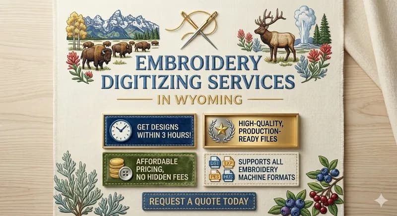 Embroidery Digitizing Services in Wyoming