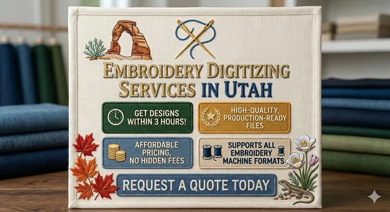 Embroidery Digitizing Services in Utah