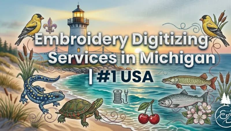 Embroidery Digitizing Services in Michigan