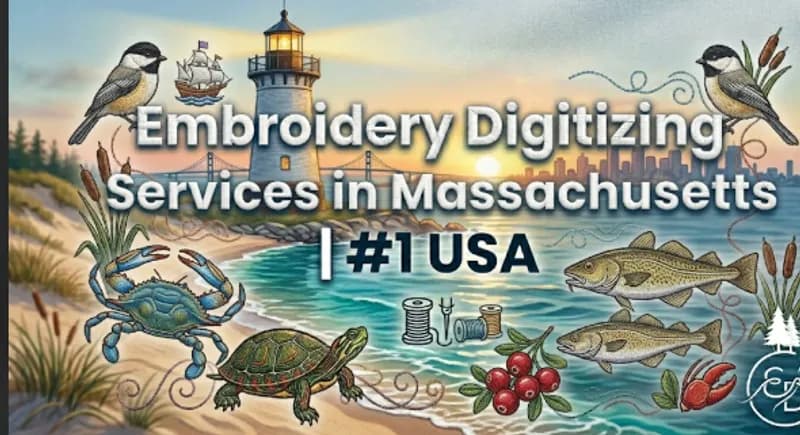 Embroidery Digitizing Services in Massachusetts