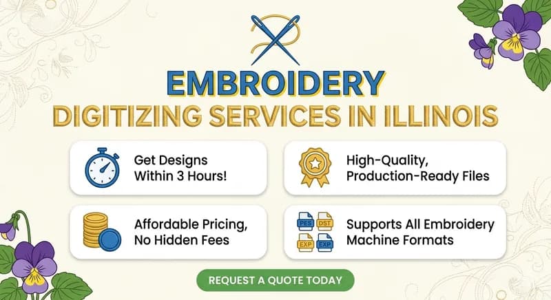 Embroidery Digitizing Services in Illinois Embroidery Digitizing Services in Illinois